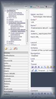 CMS zarządzanie treścią stron www