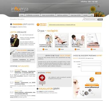 Portal internetowy poświęcony zagadnieniom grypy