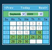 System zarządzania treścią CCA WideCMS - funkcjonalność na miarę - kalendarz 